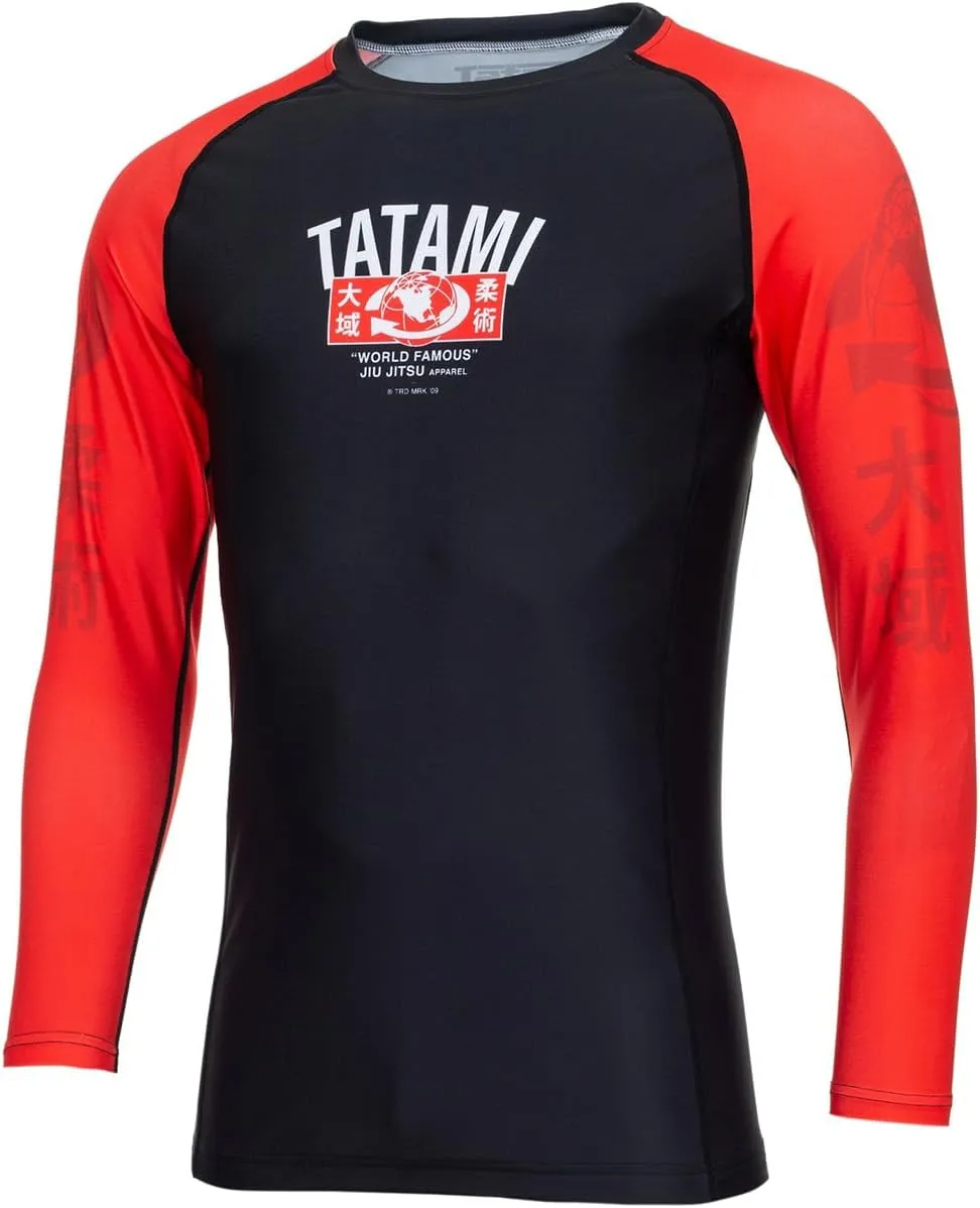 Tatami Fightwear World Famous Long Sleeve Rashguard - Black