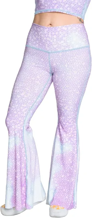 teeki Crop Bell Bottom Pant for Women High-Waist Stretchy Flare Bell Bottoms Premium Athletic Pants Retro 70s