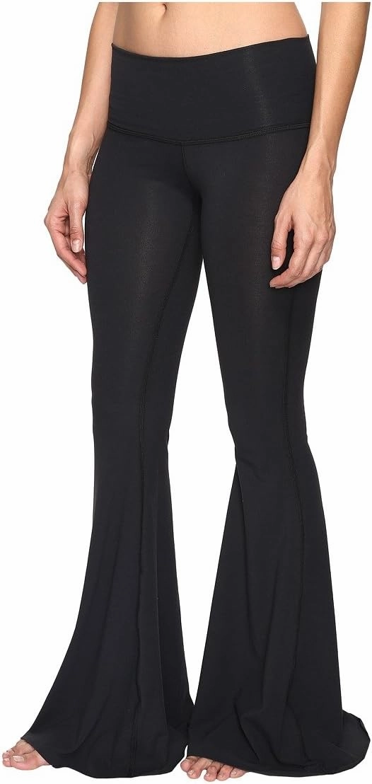 teeki Long Bell Bottom Pant for Women High-Waist Stretchy Flare Bell Bottoms Premium Athletic Pants Retro 70s