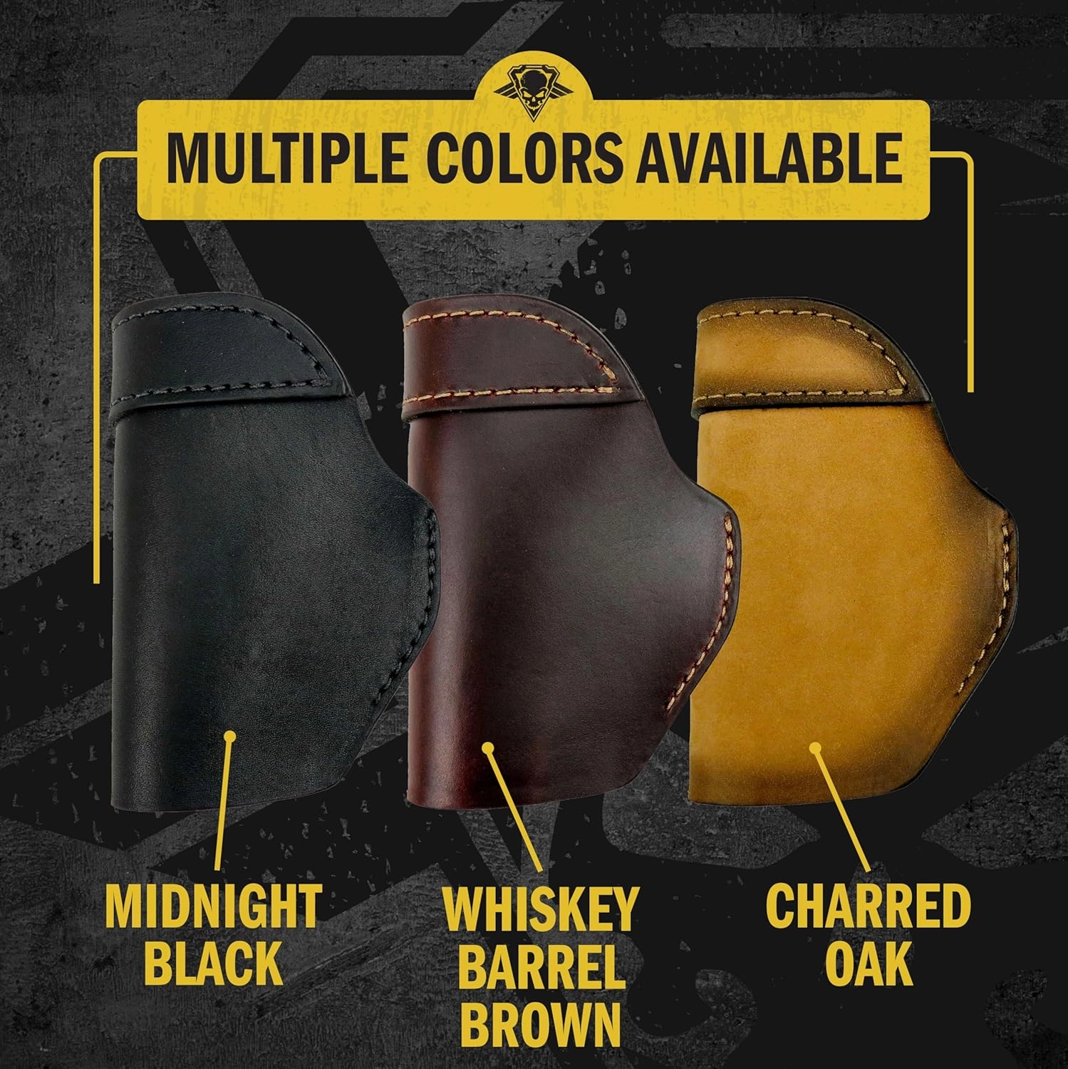 The Defender Leather IWB Holster - Made in USA - Fits Glock 42 | Sig P365 | Ruger LC9, LC9s | Kahr CM9, MK9, P9 | Springfield Hellcat and More