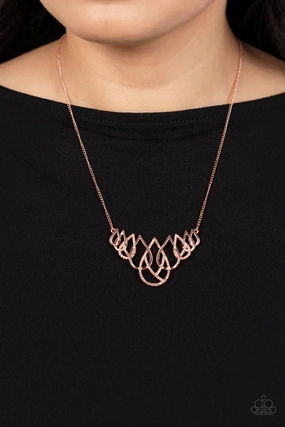 Thunderstruck Teardrops - Copper ♥ Necklace