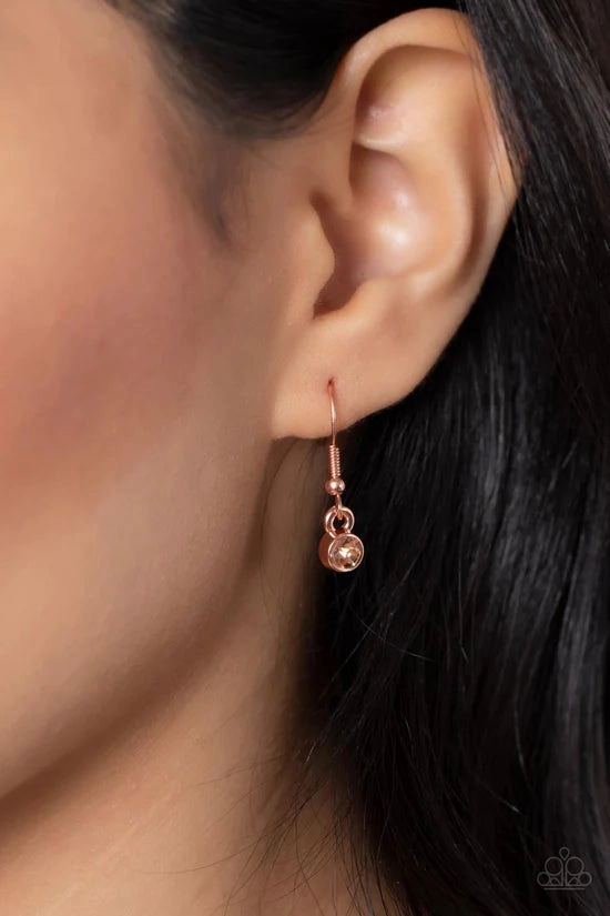 Thunderstruck Teardrops - Copper ♥ Necklace