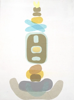 tissue totem no. 4 - canvas