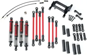 Traxxas 8140R TRX-4 Long Arm Lift Kit, Red