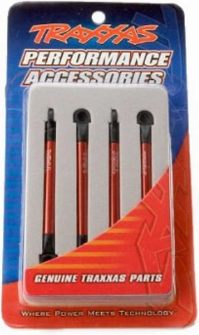 Traxxas 7118X Push Rods Aluminum Red Anodized, 1/16 Revo VXL, 4-Piece, 254-Pack