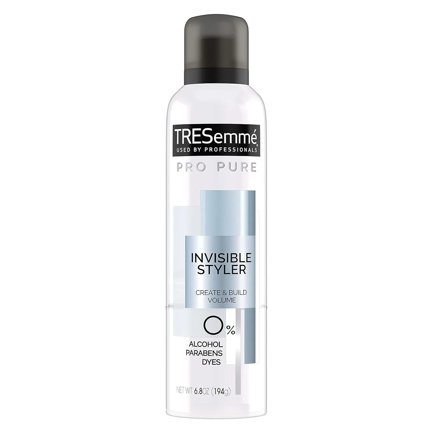 TRESemmé Pro Pure Invisible Styler For Hair Volume and Fine Hair Care Styling Hair Spray 0% Alcohol, Parabens, Dyes 6.8 oz