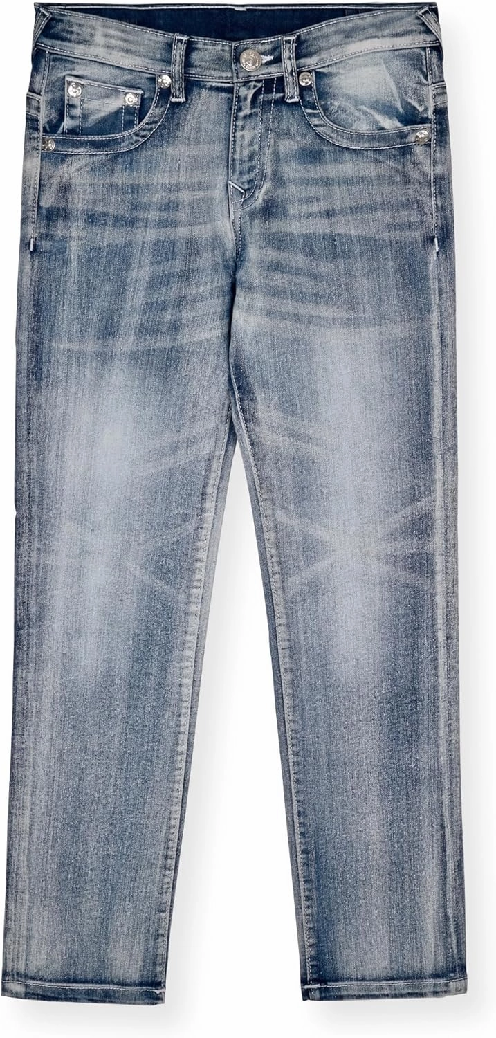 True Religion Boys Clothing Set 3 Piece Boys Sweatshirt Jeans and T-Shirt Jogger Set for Kids