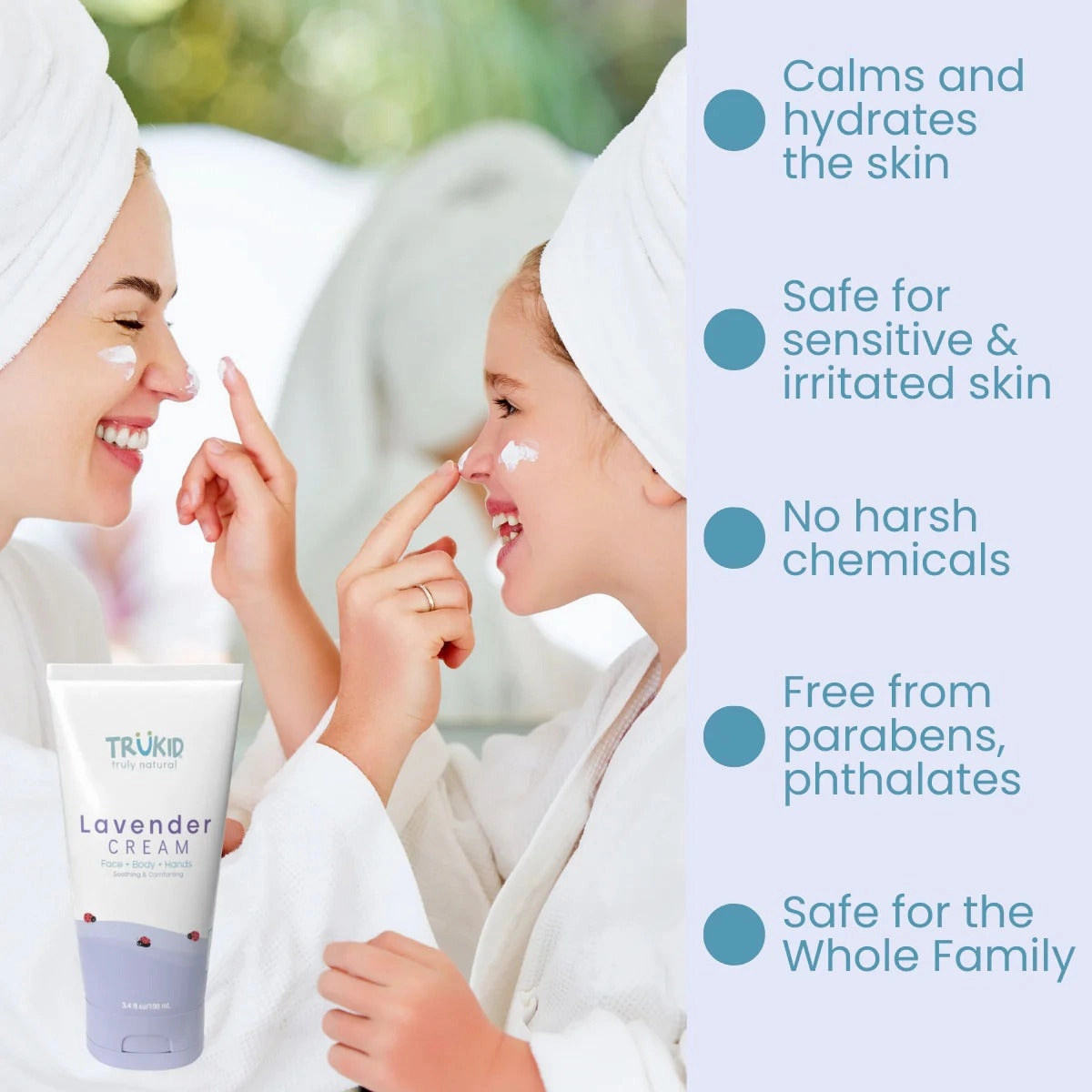 TruKid TruBaby Lavender Face  Body   Hands Cream, 100 ml Exp-07/26