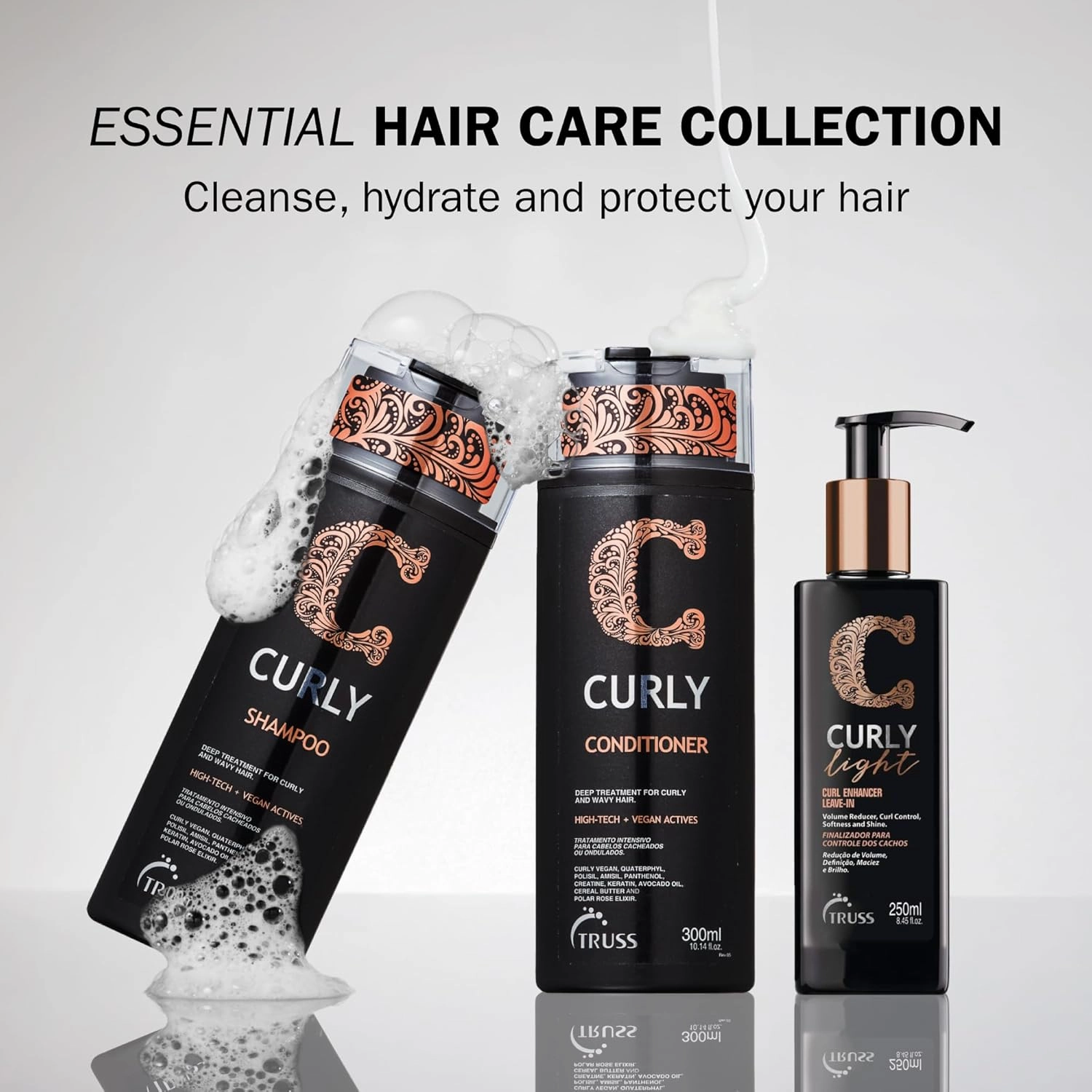 Truss Leave-in Cream for Curly Light Hair - Define and Intensify Curls, Moisturize Wavy and Textured Hair with Matte Finish