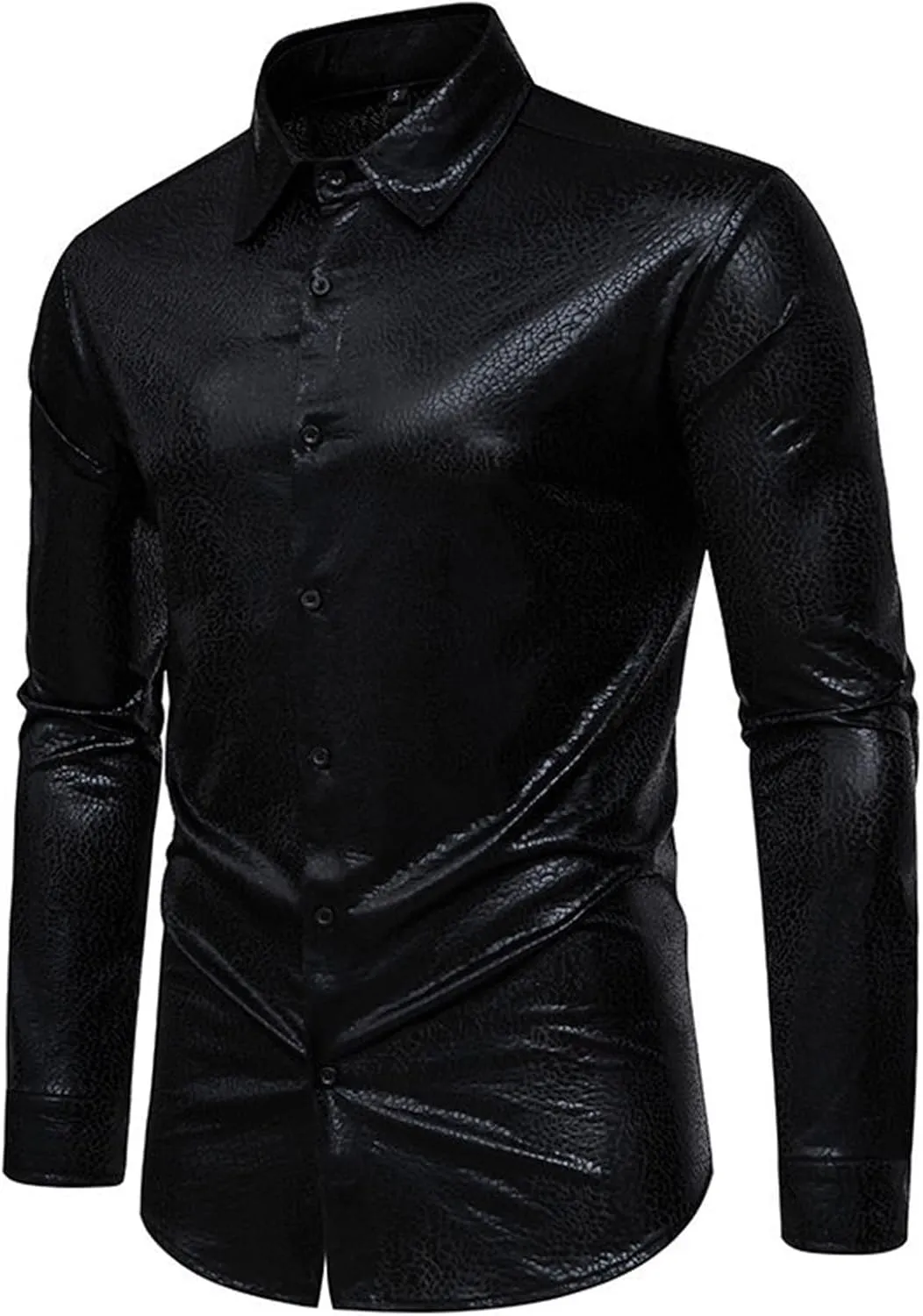 Tshirts Shirts for Men 2024 Business Slim Fit Solid Color Cardigan Long Sleeve Shirt Plain Tshirts for Men Men Long