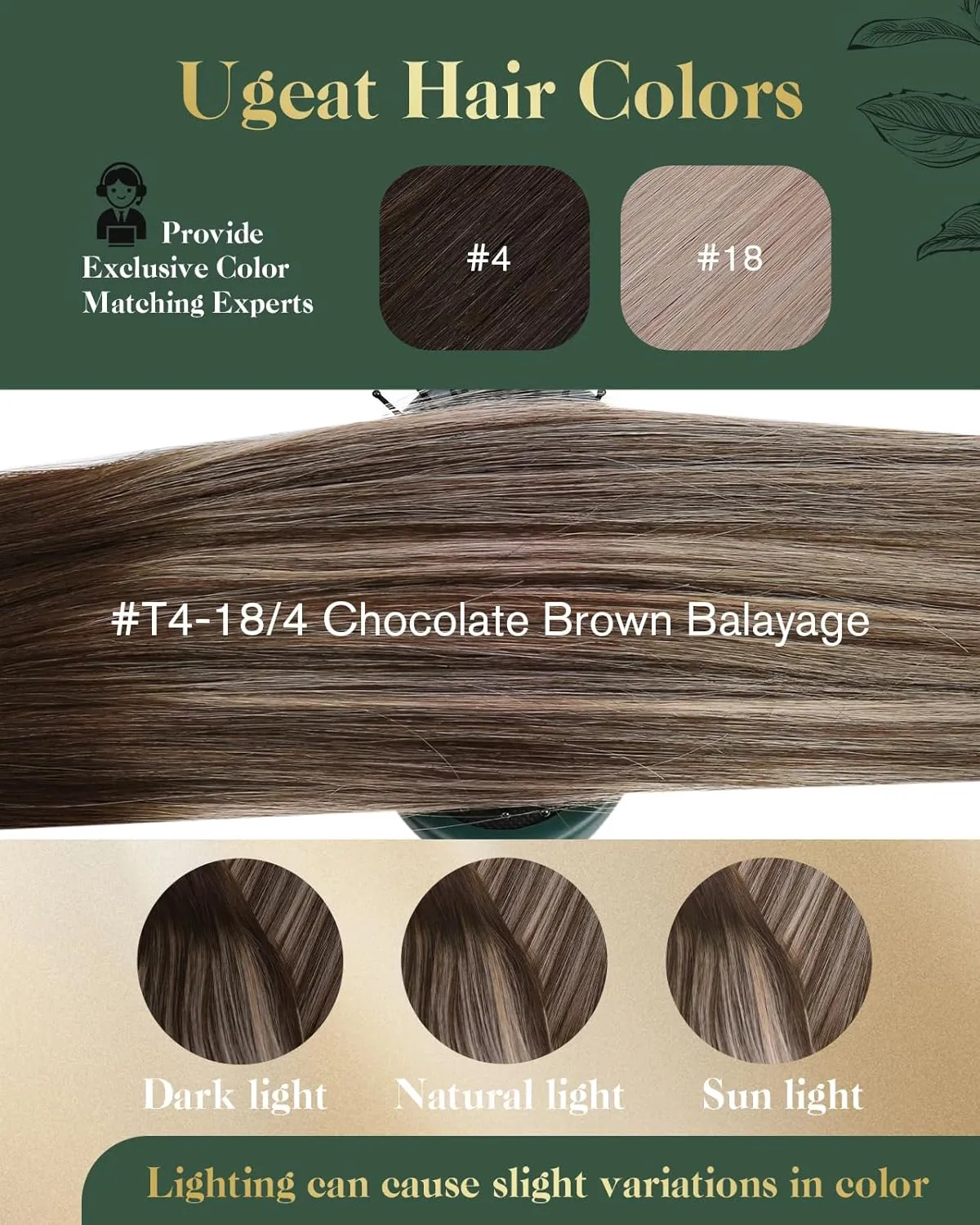 Ugeat 12 Inch Clip in Hair Extensions Real Human Hair Ombre Straight Hair Extensions Clip in Human Hair Dark Brown Balayage Ash Brown Remy Ends Natural Looking for Short 5pcs 85g