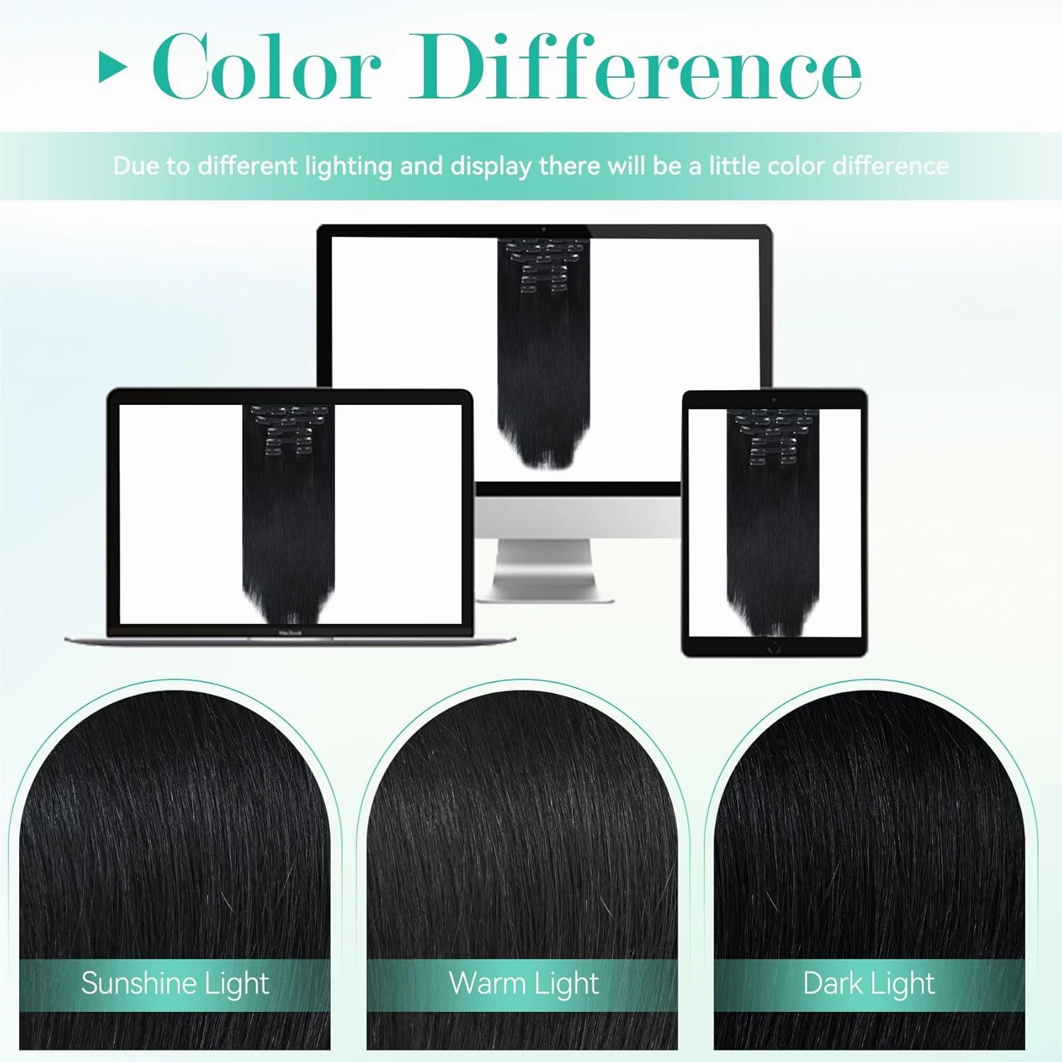 Ukira Black Clip in Hair Extensions Real Human Hair, 16 Inch 120g 7pcs #1 Jet Black Hair Extensions Real Human Hair, Soft Straight Remy Human Hair Clip in Extensions for Women