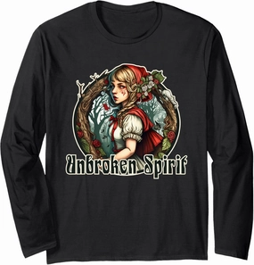 Unbroken Spirit of Little Red Riding Hood Long Sleeve T-Shirt
