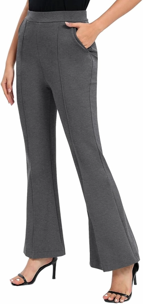 Urban CoCo Women's Flare Dress Pants with Pockets High Waist Slacks Pull On Work Casual Petite/Regular/Tall Pants