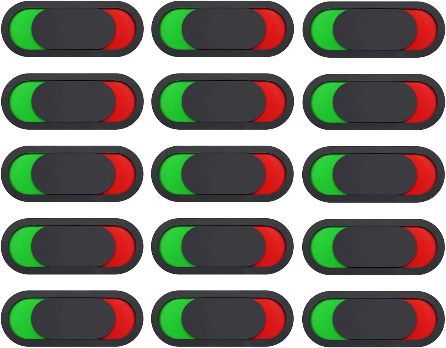 Vacant Occupied Sign for Bathroom Door, 15Pcs Office Privacy Door Sign Red Green Slider Indicator for Office Home Restroom Conference Room