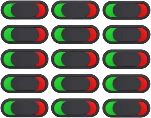 Vacant Occupied Sign for Bathroom Door, 15Pcs Office Privacy Door Sign Red Green Slider Indicator for Office Home Restroom Conference Room