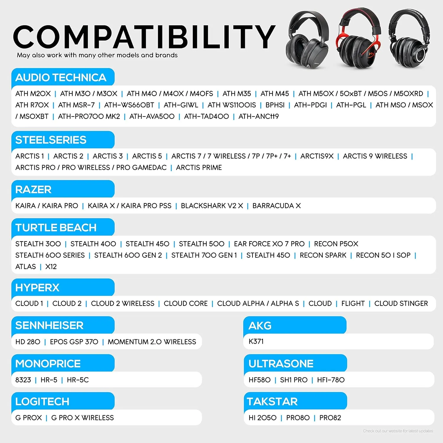 Velor Replacement Ear Pads for HyperX Cloud & Alpha, ATH M50X, Steelseries Arctis, Logitech G Pro & More Headphones, Soft Velour, Memory Foam & Long Lasting Earpads by Brainwavz - Red