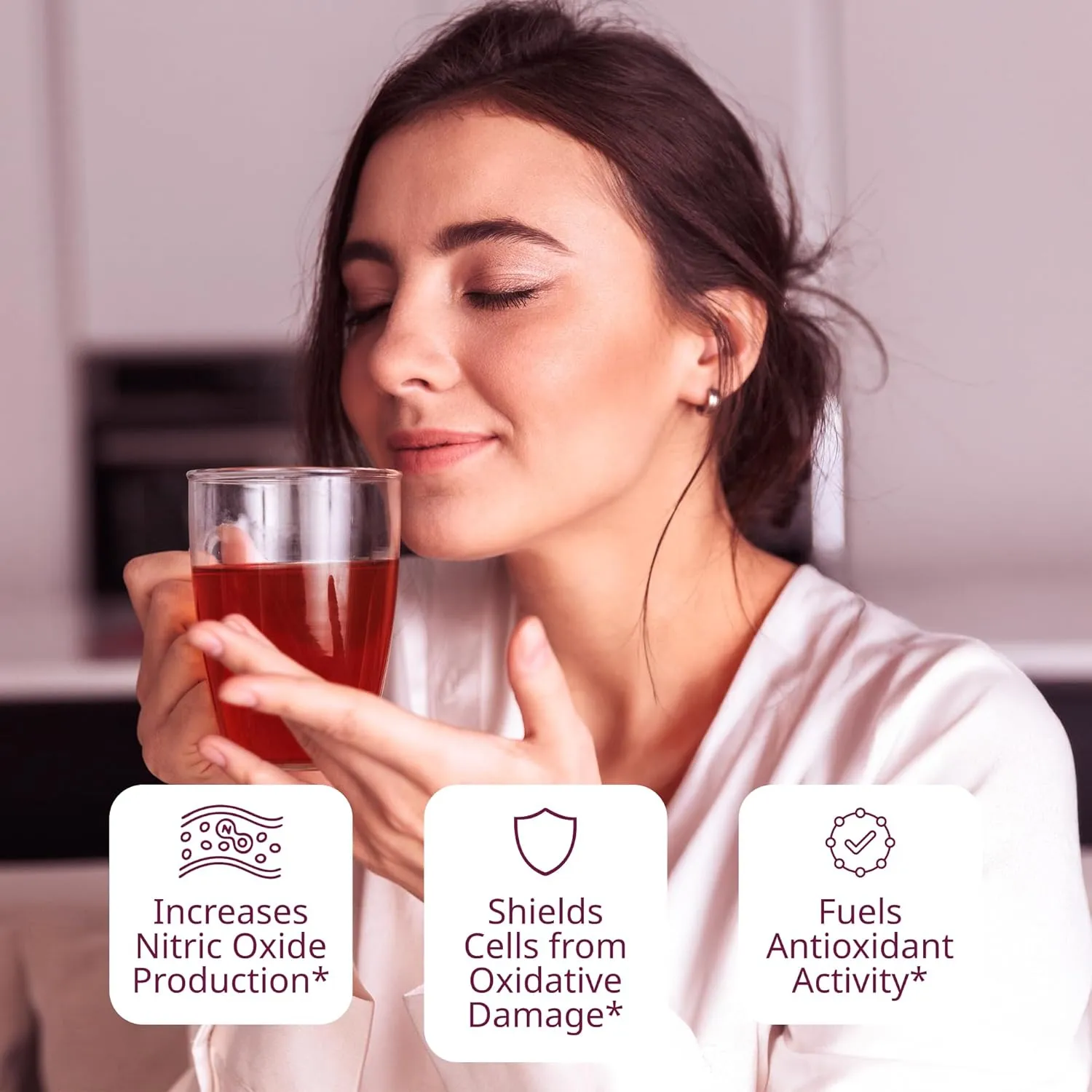 VINIA Tea Sampler, 4 Flavor Variety Pack. Made with Organic Teas, Infused with Piceid Resveratrol for Heart Health, Nitric Oxide, Physical Energy, Alertness, Blood Flow, Keto, Kosher, NON-GMO. 30 Ct