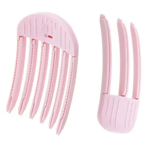 VolumaCurls 2pcs Fluffy Hairpin Curling Bangs Clips Set - Hair Roots Volumizing & Curling Clips for Women - Fashionable Volume Hair Roller (PINK, S/M & L/XL)