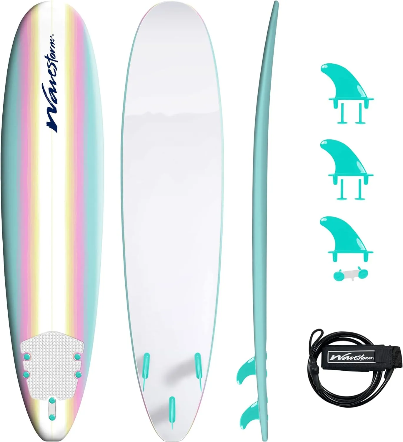 Wavestorm - Classic Soft Top Foam 8ft Surfboard