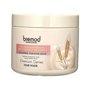 Wheat Protein Hair Mask Intensive Repair Treatment for Color-Treated，Damaged Hair Strengthens, Boosts Elasticity, Adds Volume, Locks in Moisture 16.9 Fl Oz