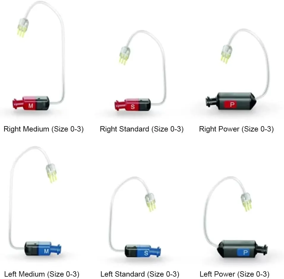 Wire for Phonak Hearing Aid Receiver 4.0 1M Right (Red) - Compatible with Phonak & Unitron Hearing Aids, Medium Power Replacement (1 PCS)
