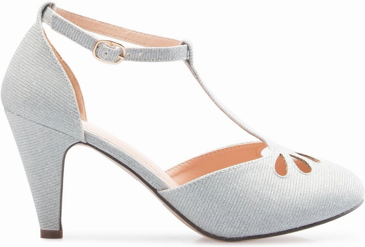 Women's Low Heels Mary Jane Pumps - Adorable Vintage Shoes- Unique Round Toe Design with an Adjustable T Strap