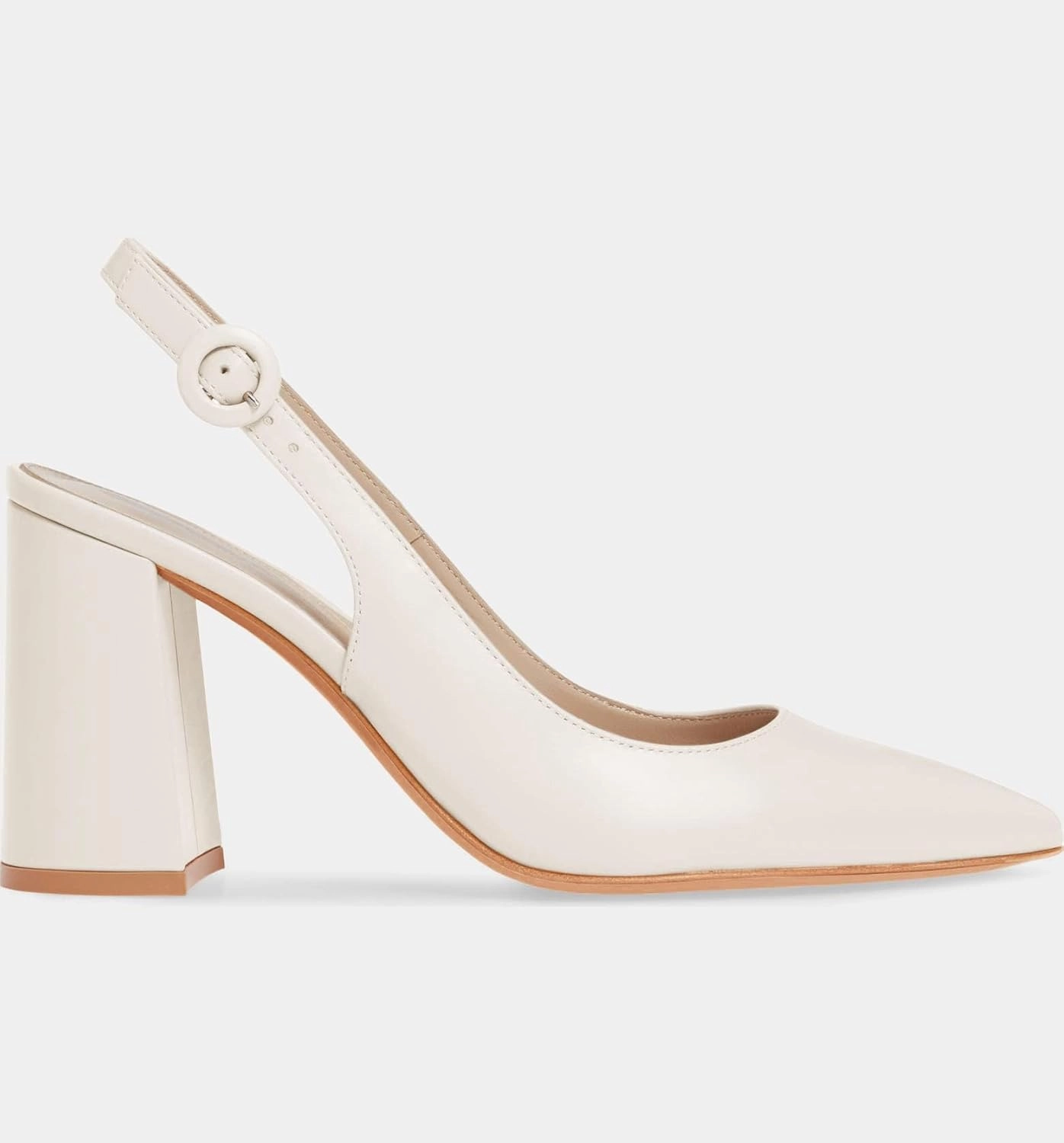 Women's Pointed Toe Block Heel Pumps Slingback Chunky Heel Slip On Work Party Dress Shoes