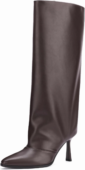 Women's Pointed Toe Knee High Boots Stiletto Heel Fashion Dressy High Heels Long Boots
