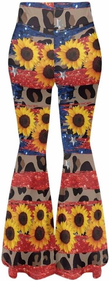 Women's Stretch Wide Leg Pants Bootcut Crossover Sweatpants Flare Workout Pants High Waist Leggings Yoga Pants