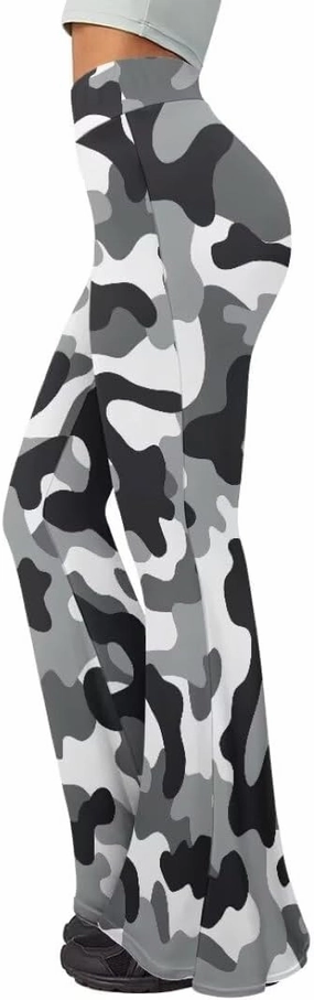 Women's Stretch Wide Leg Pants Bootcut Crossover Sweatpants Flare Workout Pants High Waist Leggings Yoga Pants