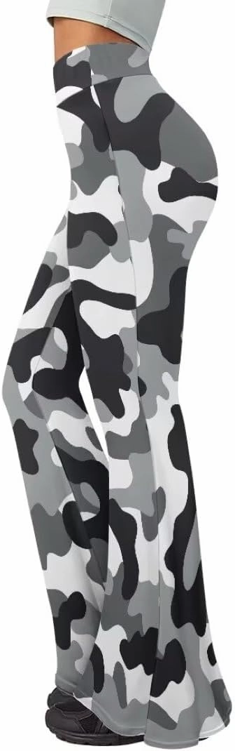 Women's Stretch Wide Leg Pants Bootcut Crossover Sweatpants Flare Workout Pants High Waist Leggings Yoga Pants