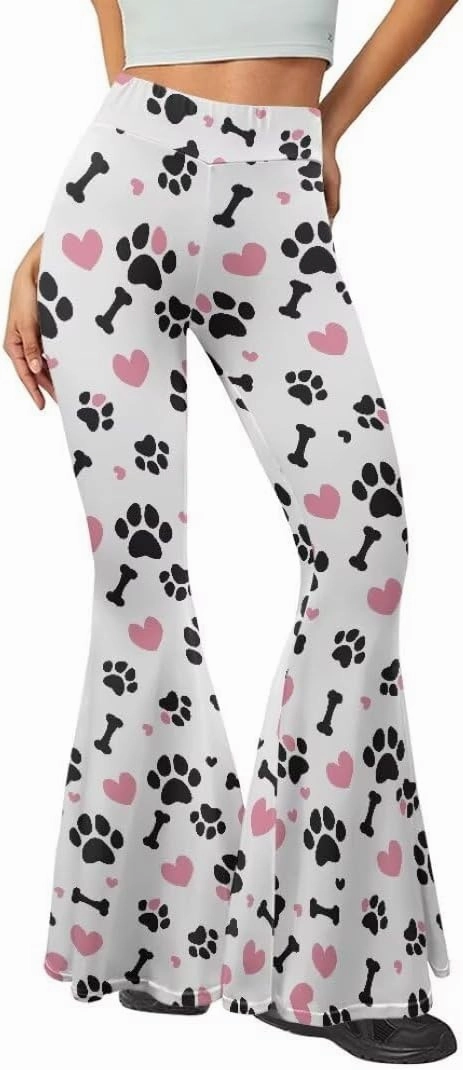 Women's Stretch Wide Leg Pants Bootcut Crossover Sweatpants Flare Workout Pants High Waist Leggings Yoga Pants