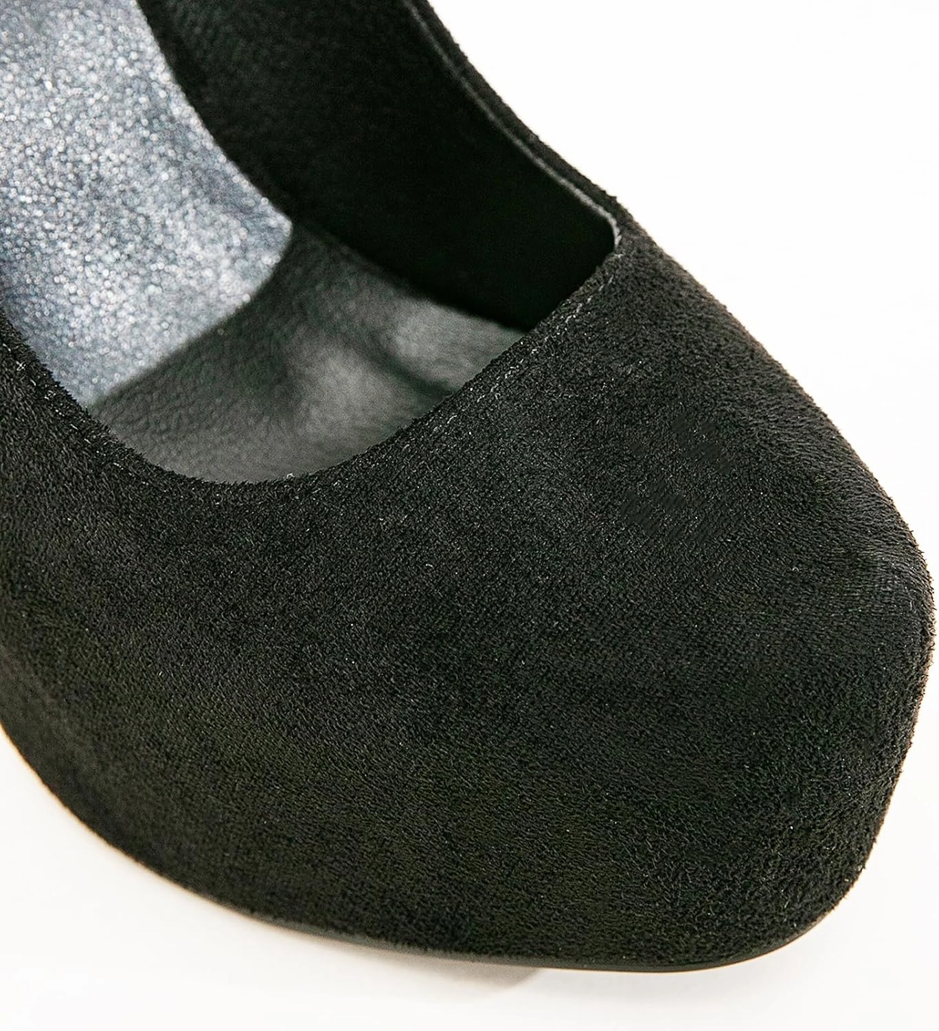 Women's Suede Stiletto Round Toe Platform Sexy Party Pumps Slip On Fashion 5.43 in Slip On Super High Heel Prom Wedding Dress Shoes