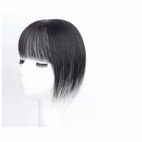 Women's Wig Wig Piece Female Head of Hair Patch Piece Cover White Hair Real Hair Real Hair Fluffy Increase Hair Volume Wig Piece Women's Wigs Hair Piece(05-(7x8) 25CM black)