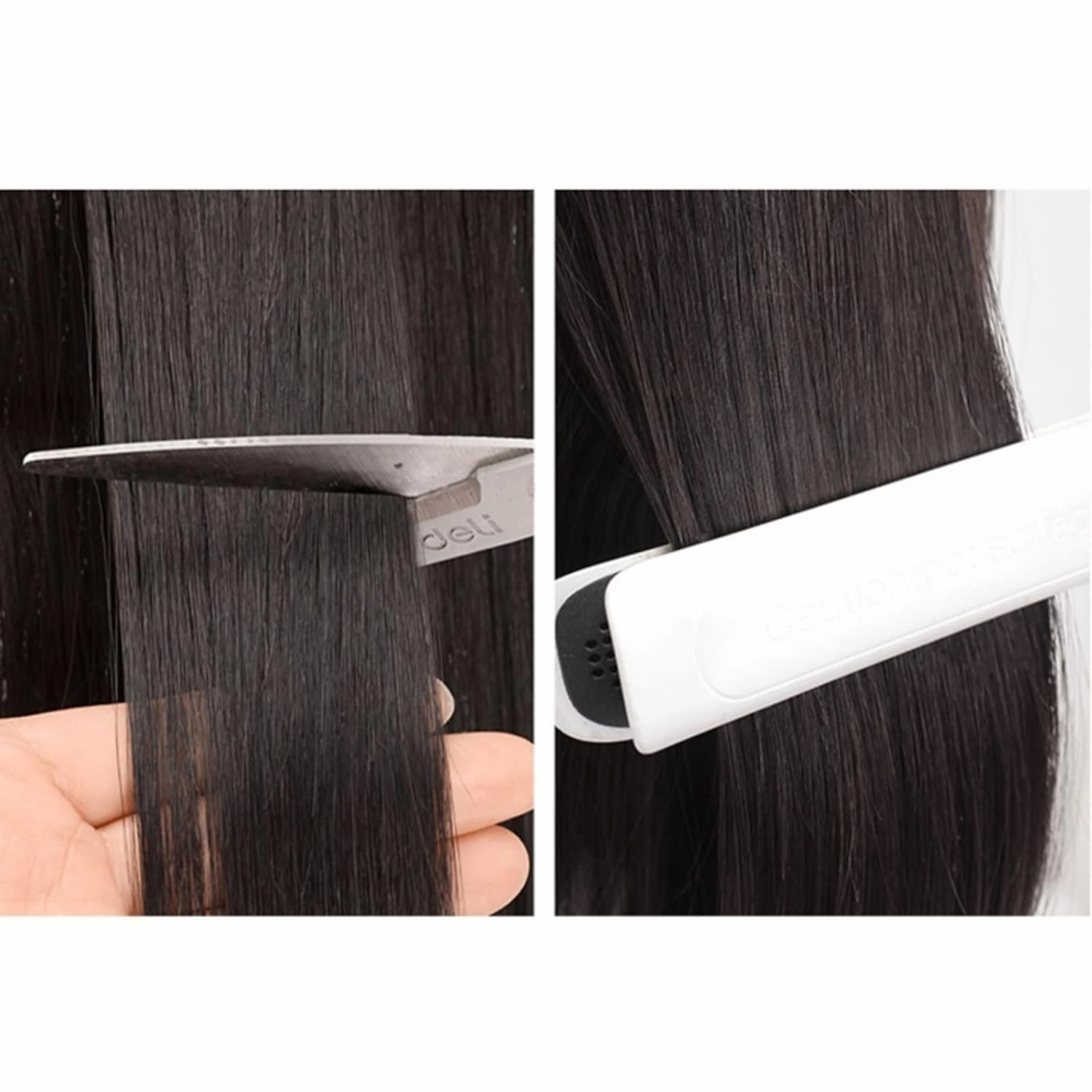 Women's Wig Wig Piece Real Hair to Cover Gray Hair Thin Head of Hair Patch Piece Real Hair Fluffy Increase Hair Volume Fake Bangs Women's Wigs Hair Piece(07-(12-13) 30CM-black)