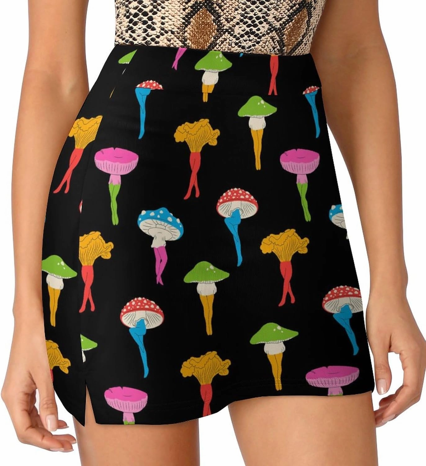 Women Workout Tennis Skirts with Pockets Activewear Sports Skort Built-in Shorts