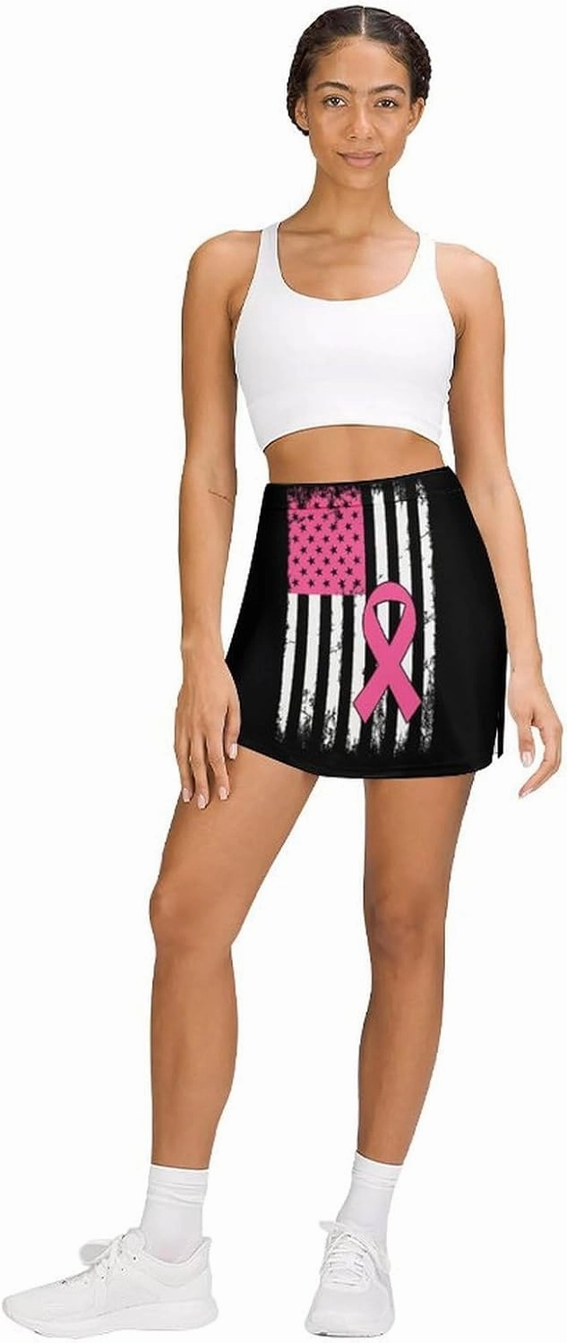Women Workout Tennis Skirts with Pockets Activewear Sports Skort Built-in Shorts