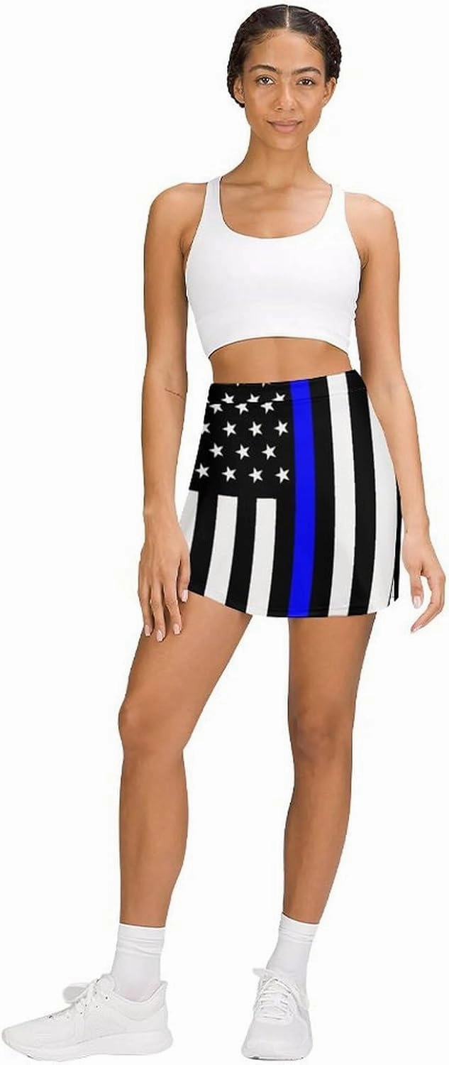 Women Workout Tennis Skirts with Pockets Activewear Sports Skort Built-in Shorts