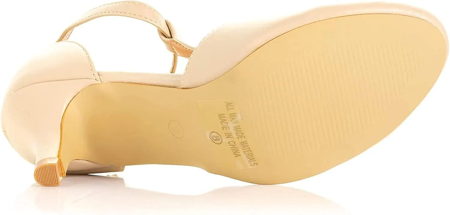 Women's Jamie-01 Vintage Round Toe T-Strap Mary Jane Costume Dress High Heel Swing Shoe with Sexy 3" Heel for Every Flapper