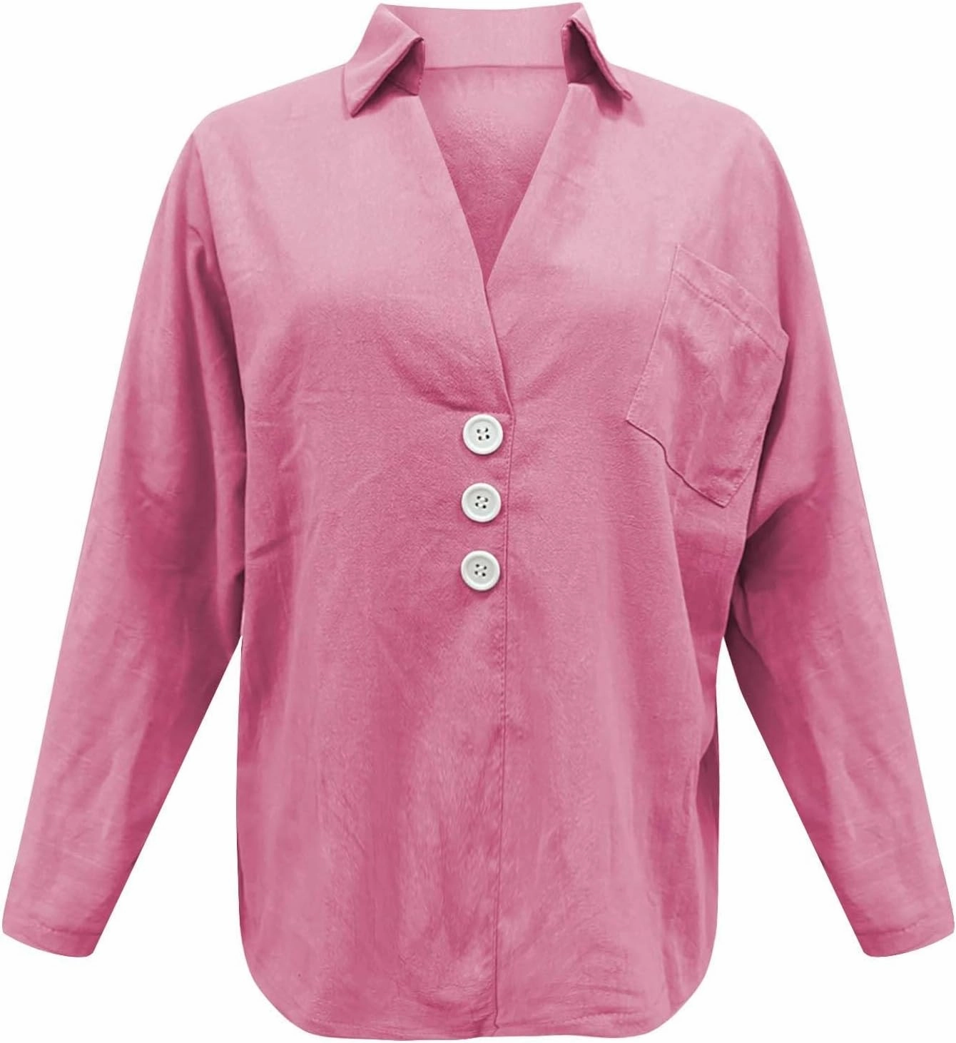 Womens Long Sleeve Button Down Women's Floral Butterfly Print Natural Autumn Casual Long Sleeve Loose Fit Collared