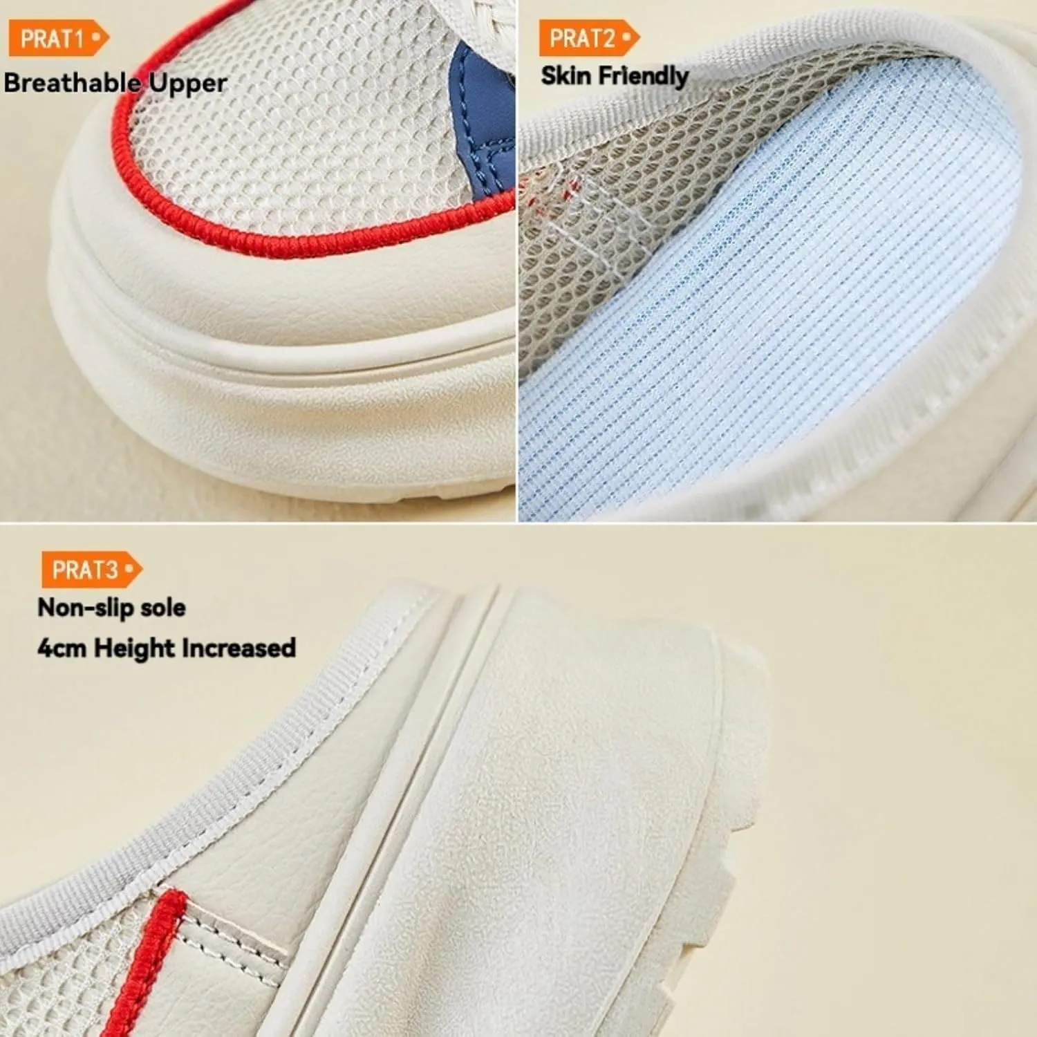 Y2k Platform Chunky Sneakers Retro Mesh Breathable Aesthetic Slip-on Walking Shoes for Women's Summer Casual Outfit