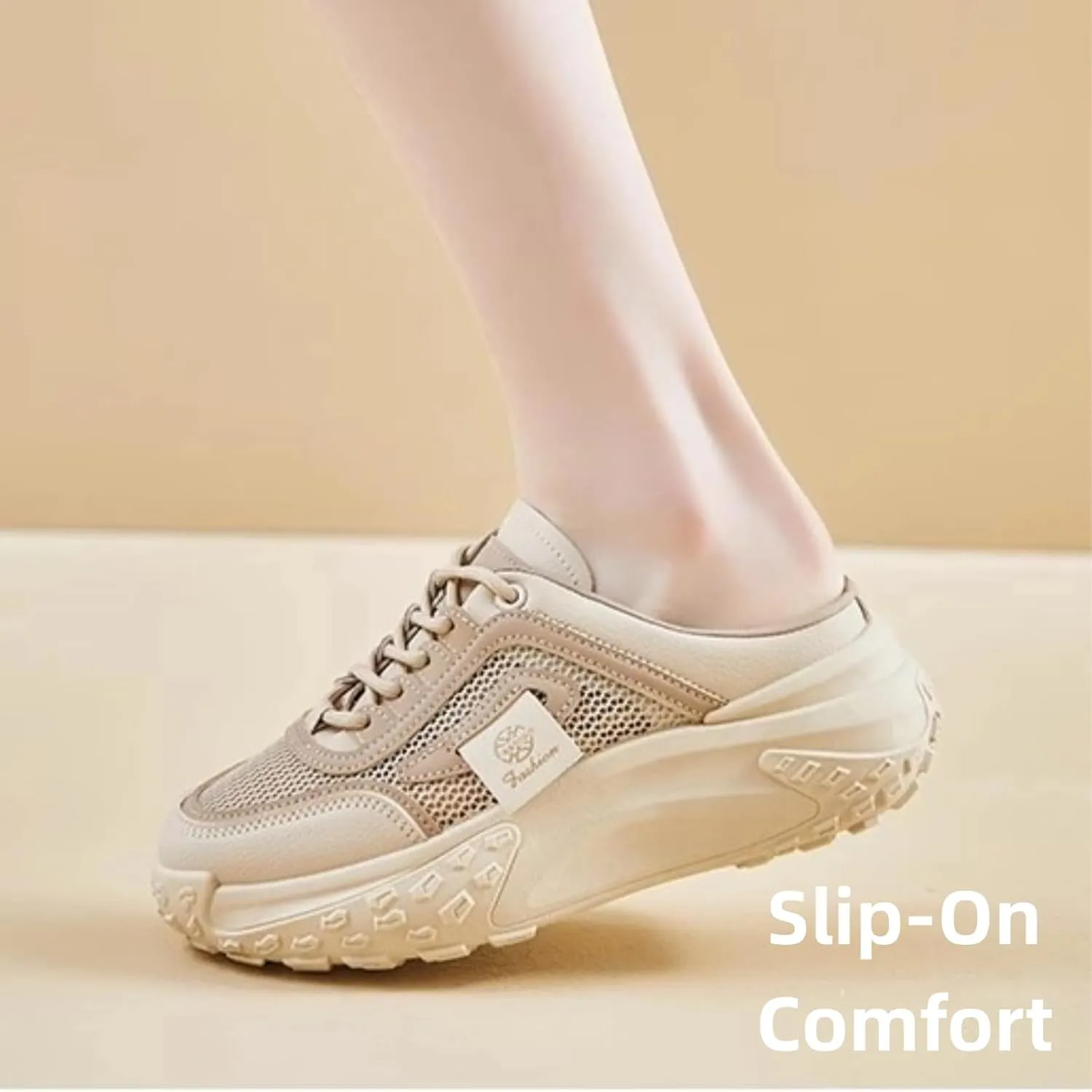 Y2k Platform Sneakers for Women and Girls Retro Mesh Breathable Aesthetic Summer Casual Walking Shoes for Flight Travel