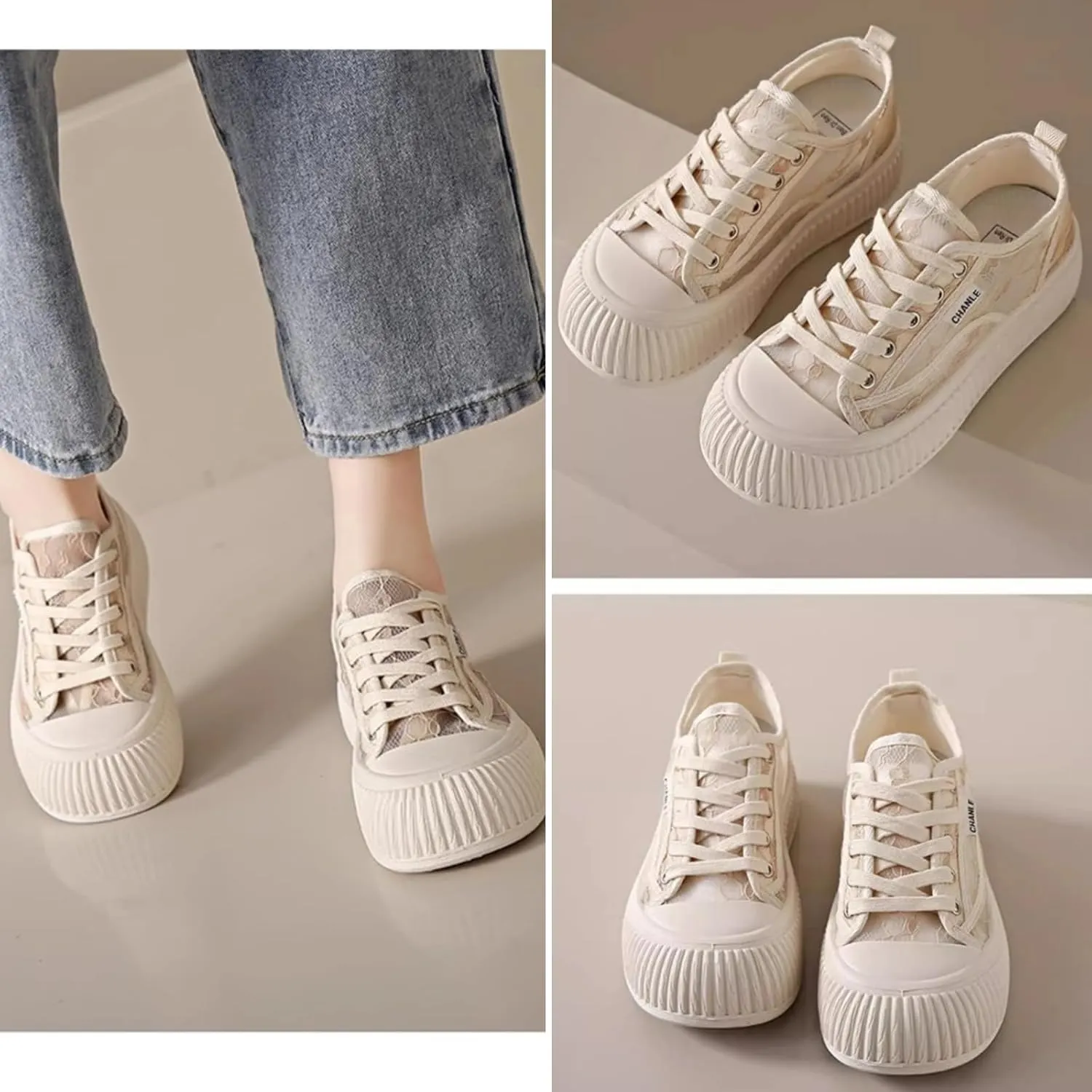 Y2k Platform Sneakers for Women and Girls Retro Mesh Breathable Aesthetic Summer Casual Walking Shoes for Travel