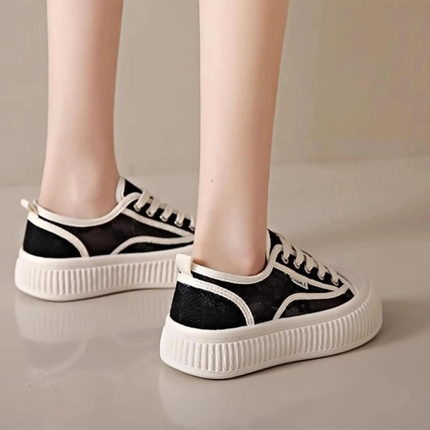 Y2k Platform Sneakers for Women and Girls Retro Mesh Breathable Aesthetic Summer Casual Walking Shoes for Travel