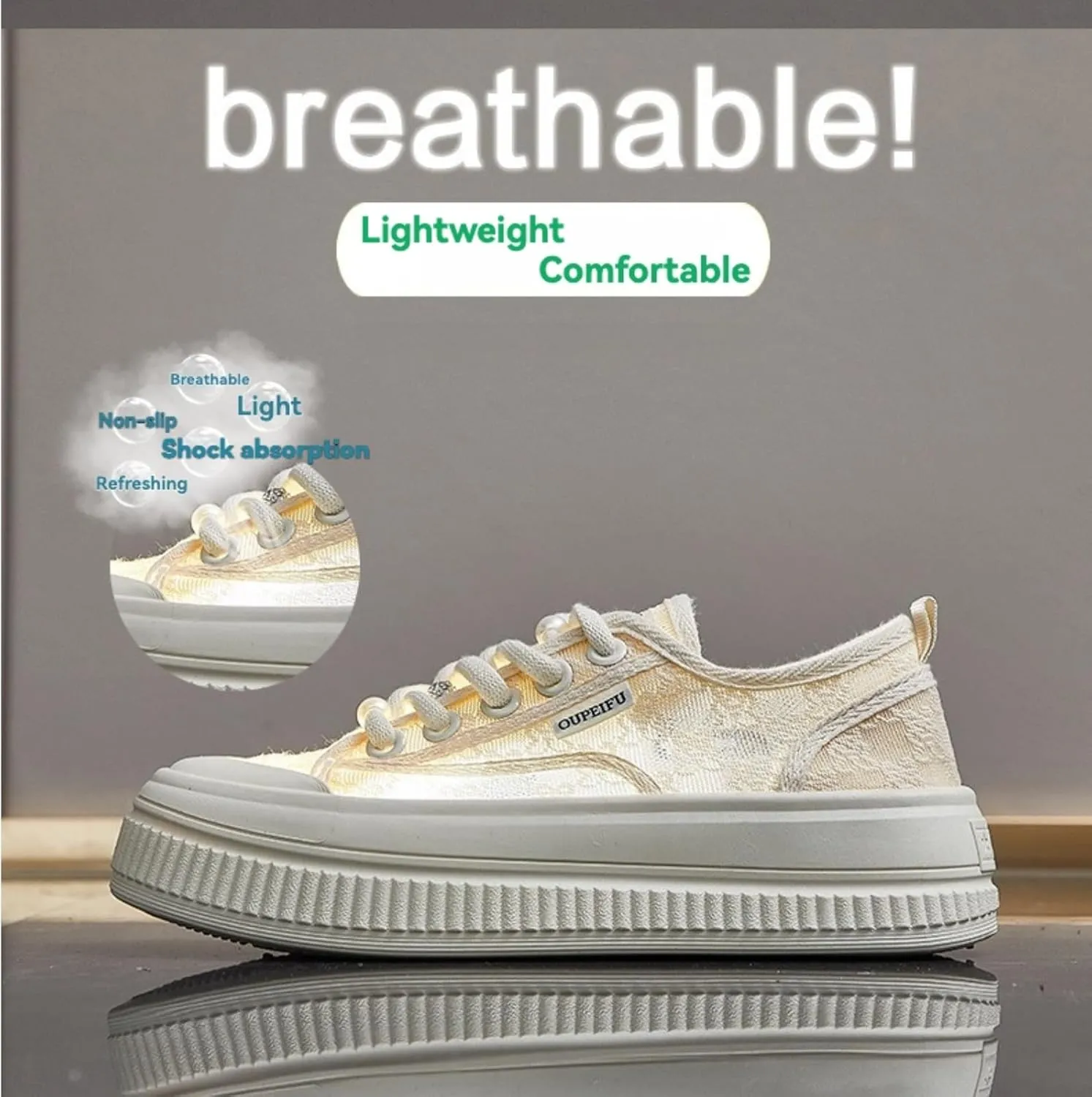 Y2k Platform Sneakers for Women's Retro Mesh Breathable Cloud Soft Aesthetic Summer Casual Walking Shoes for Travel