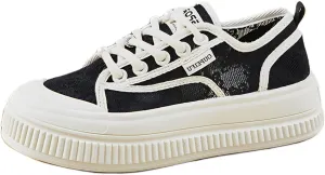 Y2k Platform Sneakers for Women's Retro Mesh Breathable Cloud Soft Aesthetic Summer Casual Walking Shoes for Travel