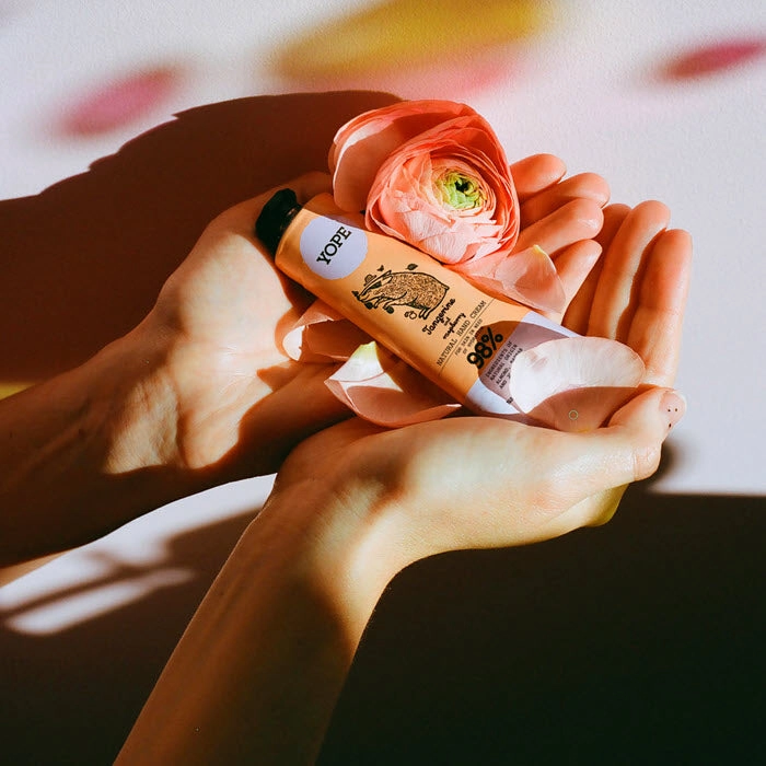 YOPE Natural Hand Cream «TANGERINE & RASPBERRY»