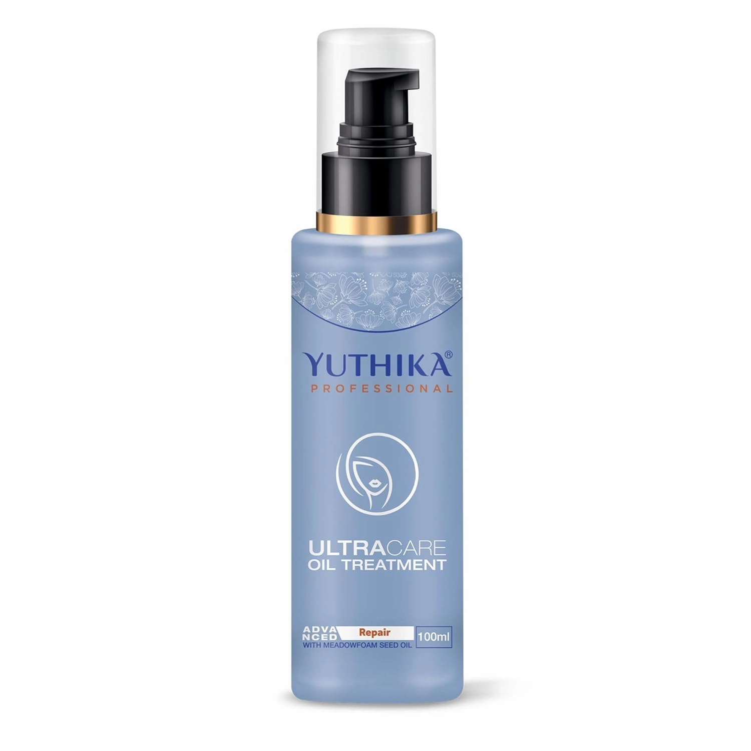 Yuthika Professional Ultracare Advanced Hair Repair Oil For Dry Damaged Hair With Meadowfoam Seeds |Hair Oil for Frizzy Hair| Promote Hydration for Thick & Strong Hair for Women & Men - 3.3 FL Oz