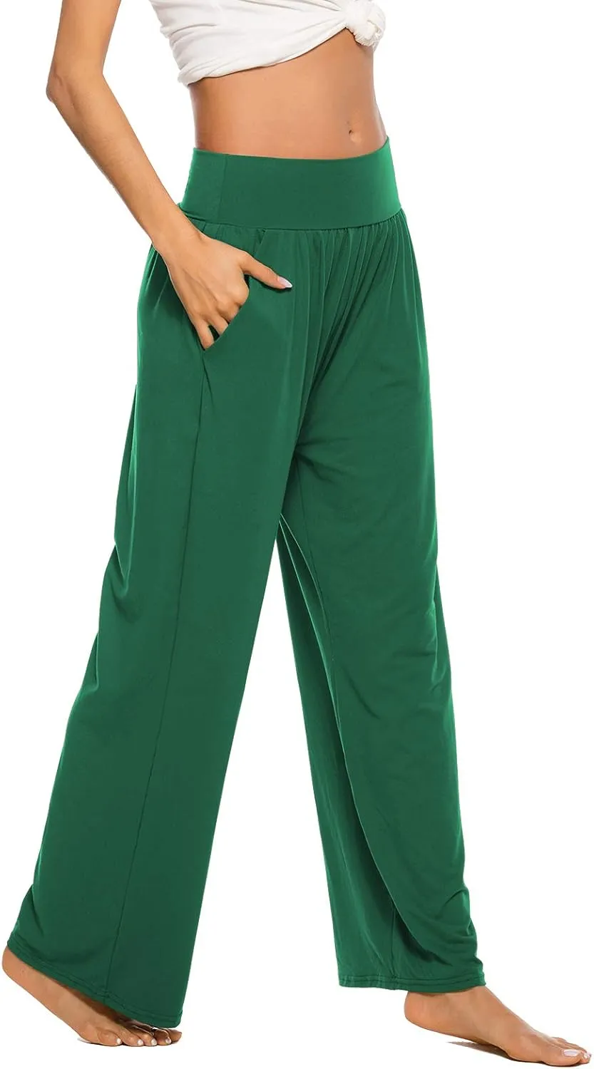 ZJCT Womens Yoga Sweatpants Comfy Loose Casual Wide Leg Lounge Joggers Pants with Pockets